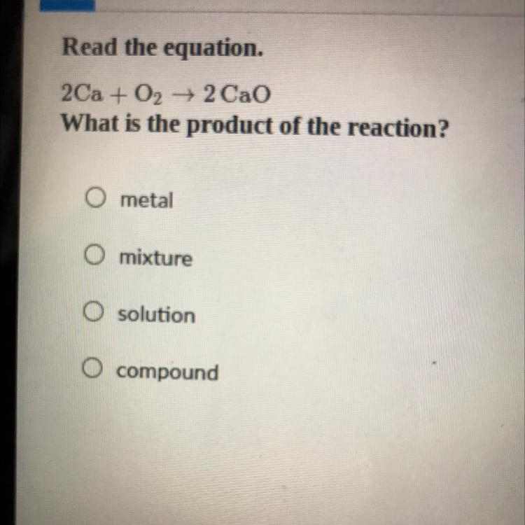 What is the product of the reaction? Please answer with the correct answer! Thanks-example-1