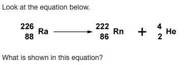 A a nuclear beta decay B a nuclear alpha decay C a physical phase change D a chemical-example-1