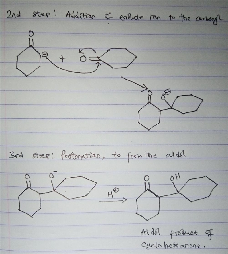 Example 19.1 Aldol Reaction Draw the product of the base-catalyzed aldol reaction-example-3