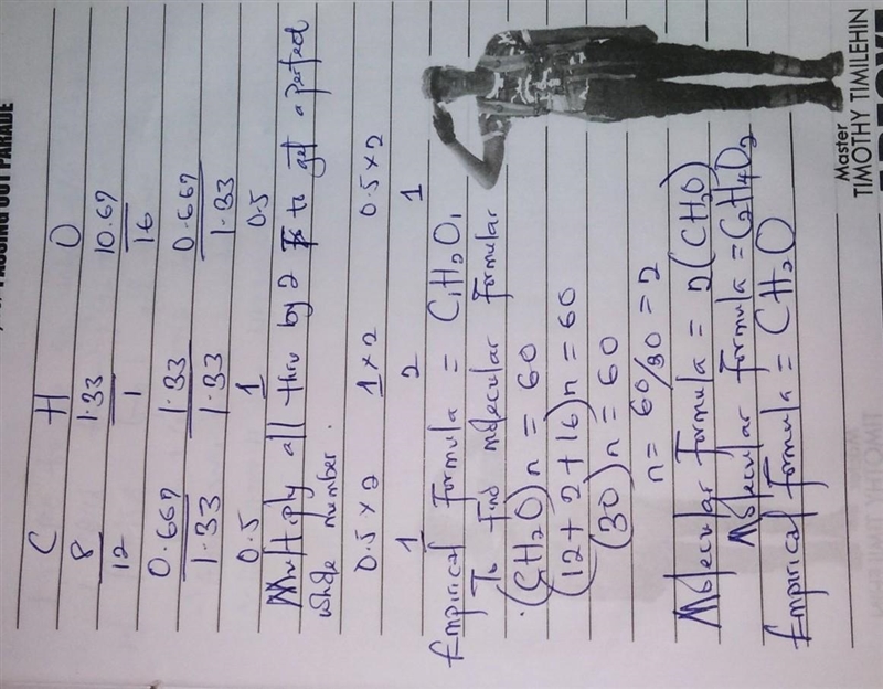 . A compound X, containing C, H, and O was found to have a relative molar mass of-example-1