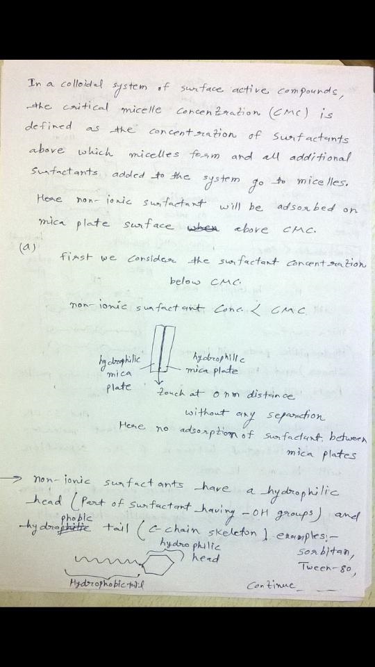 A researcher measures the equilibrium separation between two flat hydrophilic mica-example-1