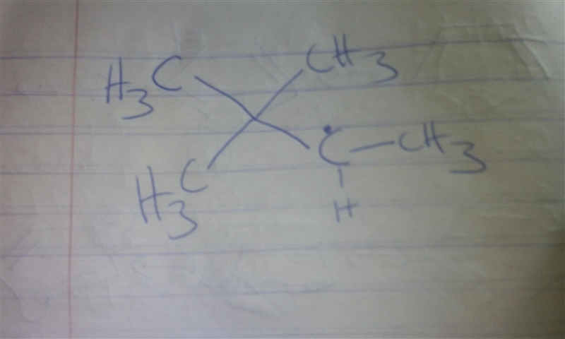 Draw the structure for the organic radical species produced by reaction of the compound-example-1