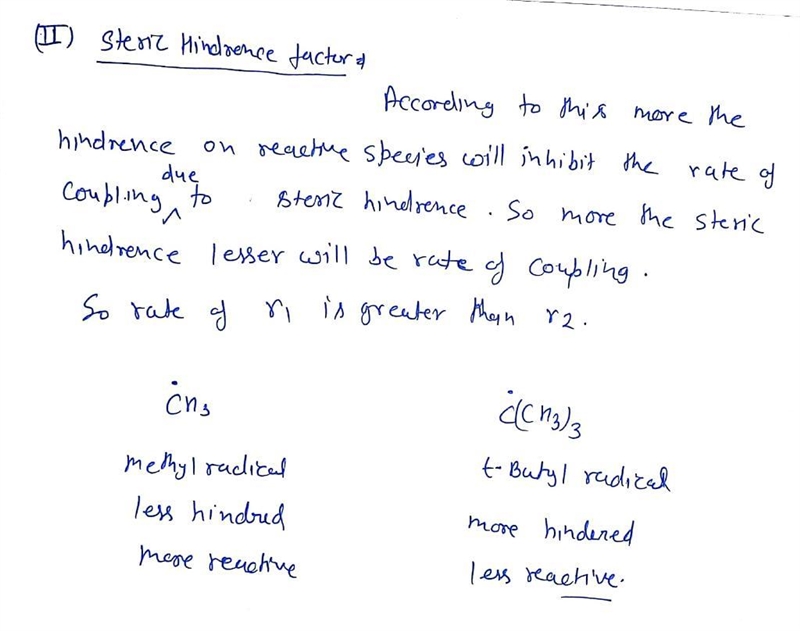 The rate at which two methyl radicals couple to form ethane is significantly faster-example-2