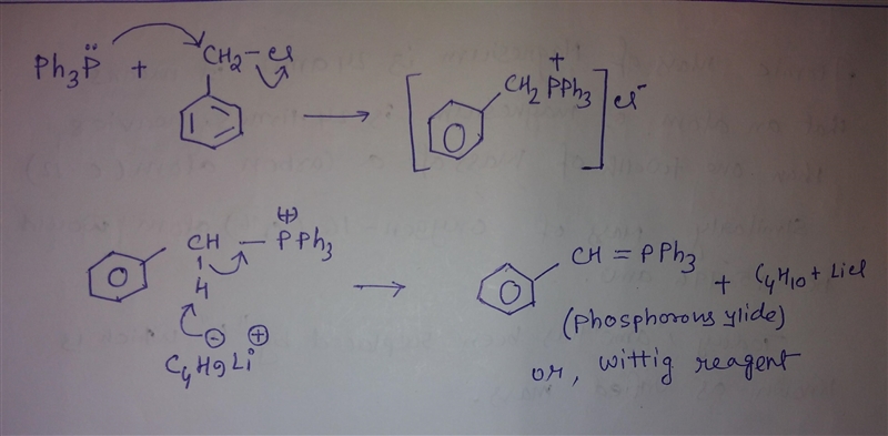 You did not prepare your own benzyltriphenylphosphonim chloride (PhCH2PPh3Cl, Wittig-example-1