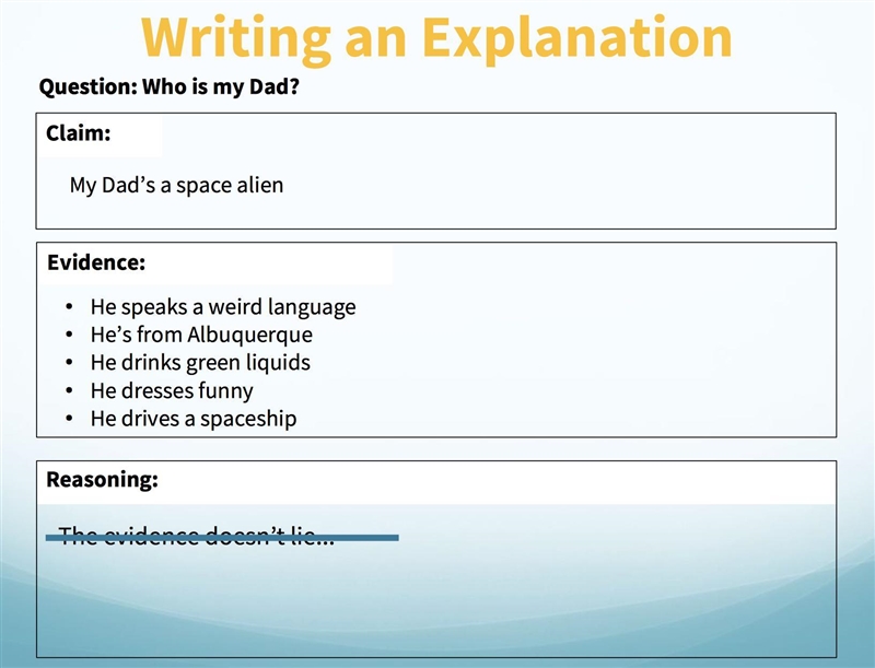 Just write a C.E.R (claim, evidence, reasoning)​-example-2