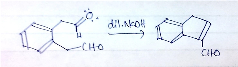 How might you synthesize the following compound using an aldol reaction? Draw the-example-3