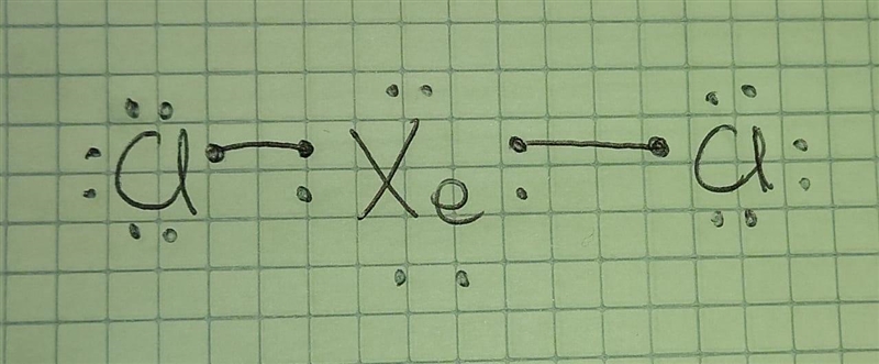 Draw the Lewis structure for XeCl2 and answer the following questions. How many valence-example-1