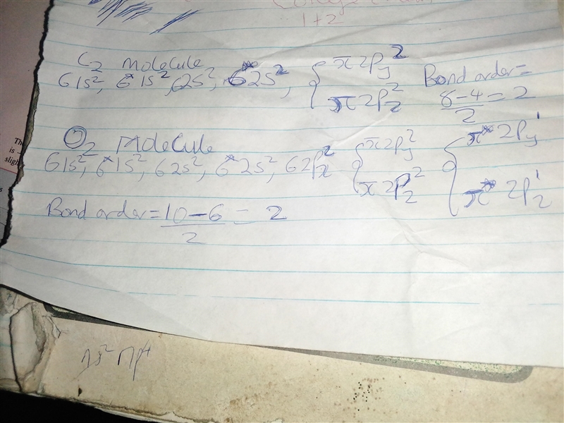 c2 is diamagnetic with a bond order of 2 but o2 is paramagnetic with a bond of 2. Using-example-1