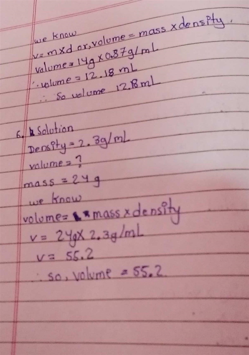 3. What is the mass of an object with a density of 1.7 g/cm3 and a volume of 7 cm-example-2