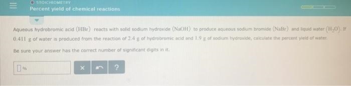 Aqueous hydrobromic acid reacts with solid sodium hydroxide to produce aqueous sodium-example-1