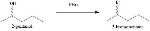 Draw the product of the reaction between 2-pentanol and PBr3. You do not have to consider-example-1