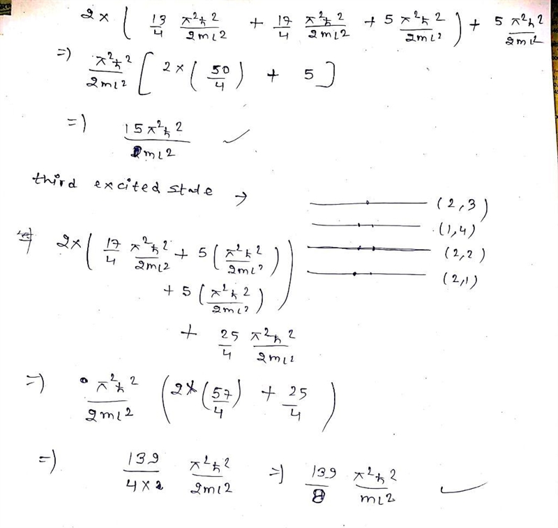 A rectangular corral of widths Lx = L and Ly = 2L contains seven electrons. What is-example-2