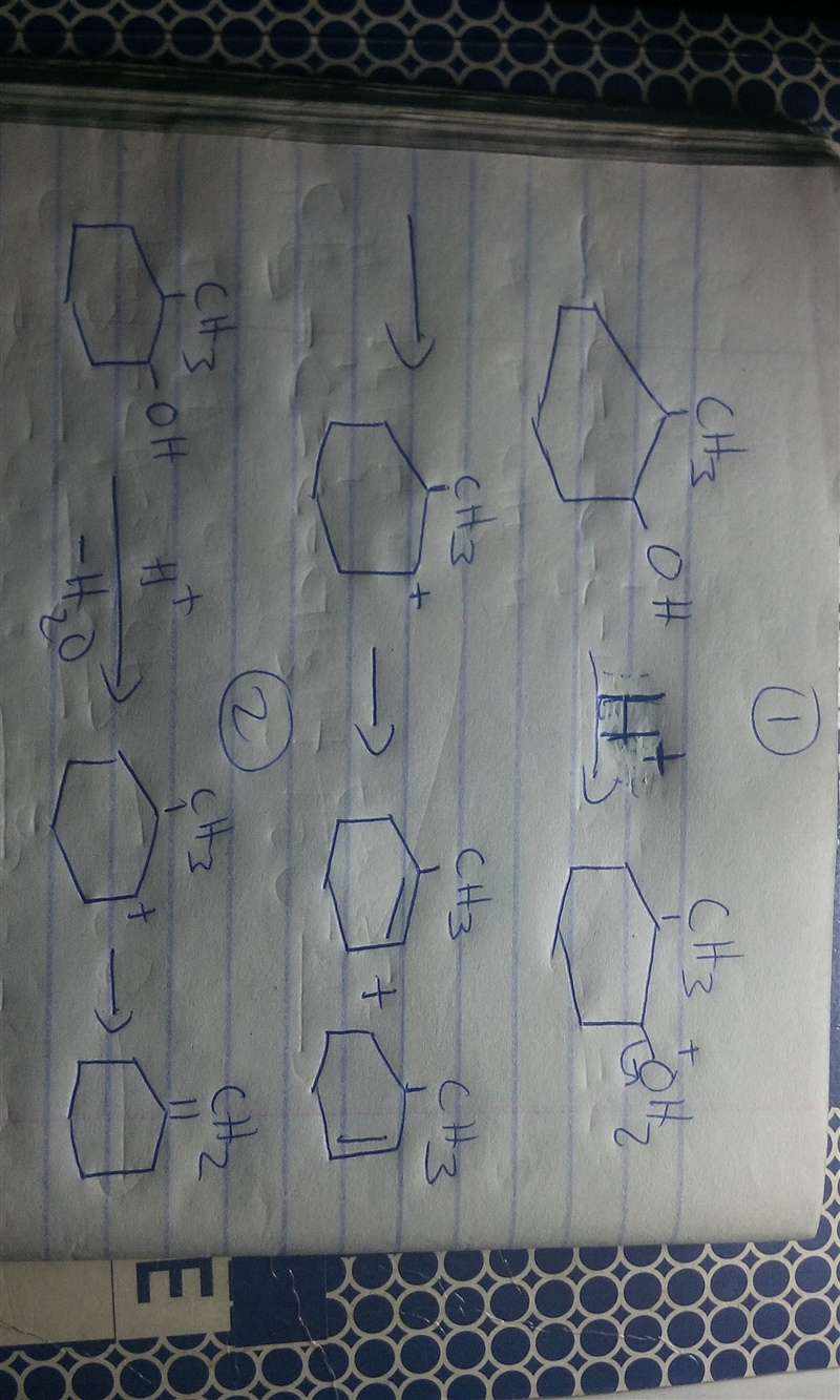 Products: 1-methylcyclohexene, 3-methylcyclohexene, methylenecyclohexane A) Which-example-1