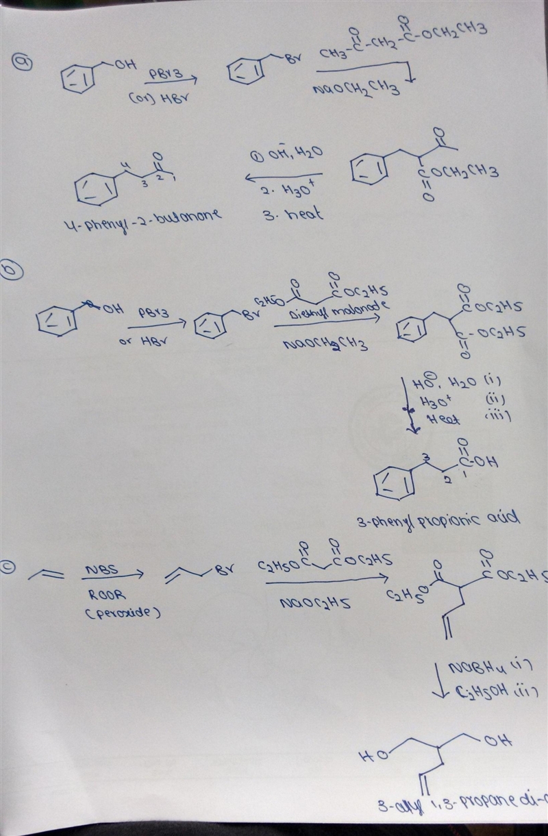 Show how you could prepare each of the following compounds. Use the starting material-example-1