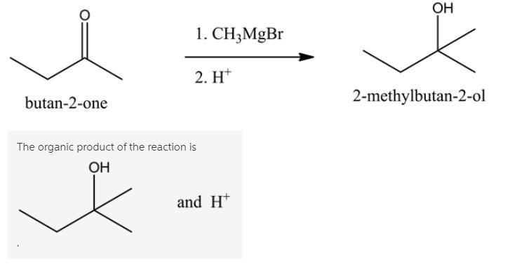 Two reactions between a Grignard reagent and a carbonyl compound are given. Draw the-example-3