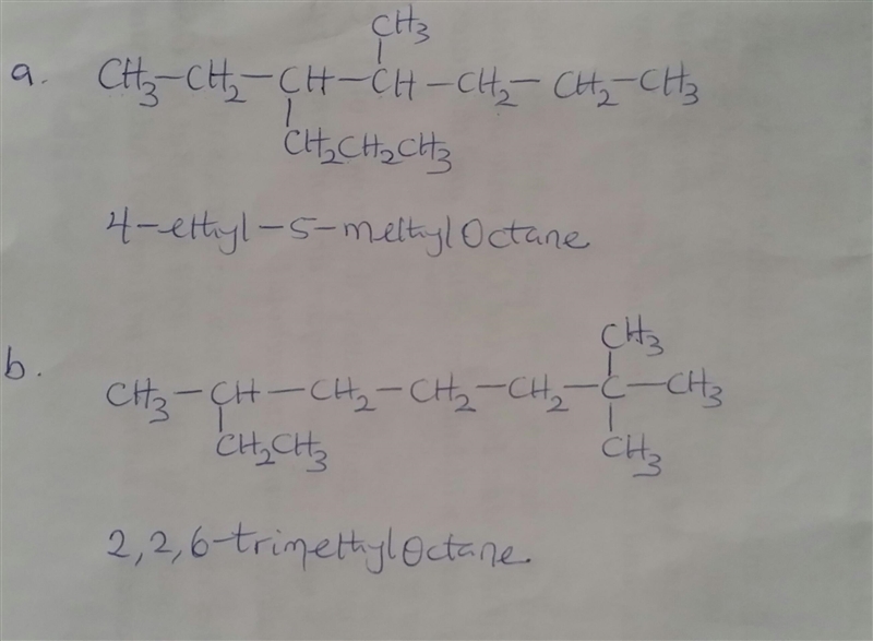 Compounds in a and b were named incorrectly. On a sheet of paper draw the molecule-example-1