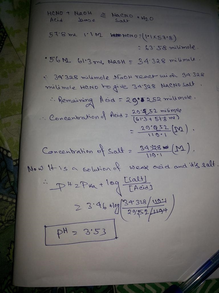 An analytical chemist is titrating of a solution of hydrazoic acid with a solution-example-1