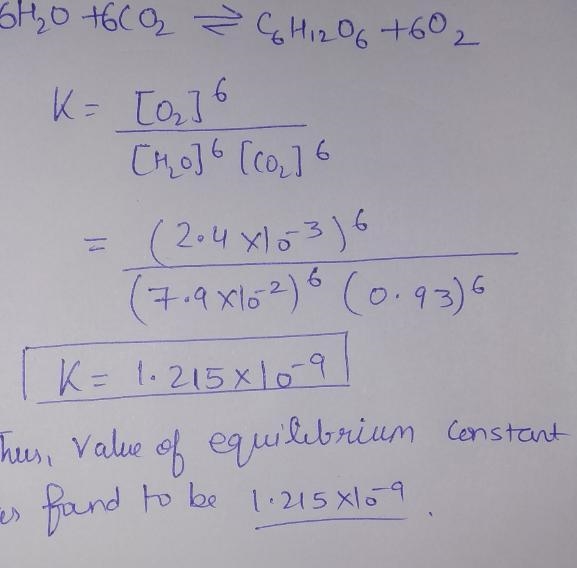 The formation of glucose from water and carbon dioxide is an extremely important reaction-example-1