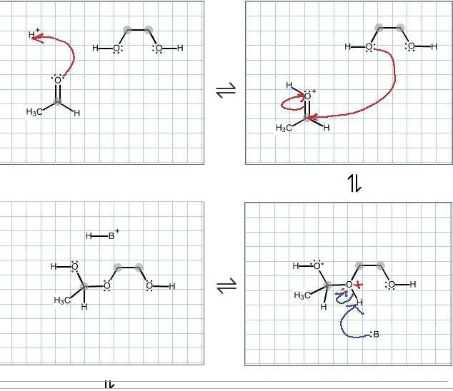 Complete the electron pushing mechanism for the formation of the following cyclic-example-3