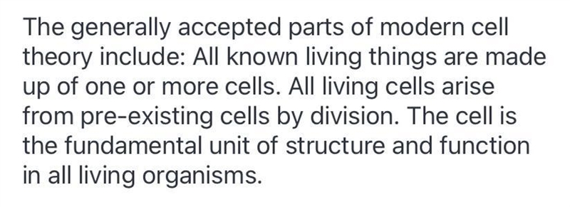 Do you know the three core principles of cell theory?-example-1