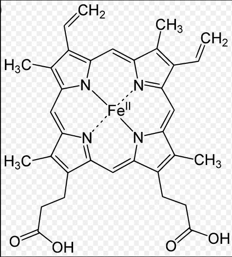 Hemoglobin in your blood does not use elemental iron. It uses iron in the form of-example-1