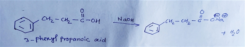 Give the expected organic product when 3-phenylpropanoic, PhCH2CH2COOH , is treated-example-1