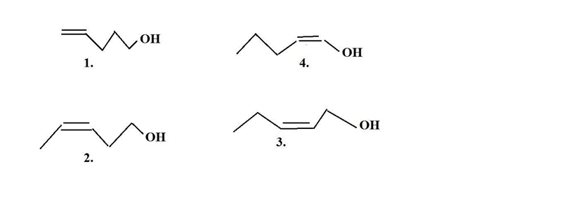 Draw the four structures of the compounds with molecular formula C5H10O that contain-example-1