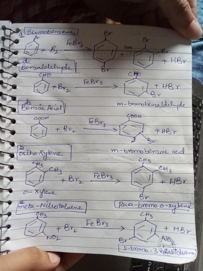 Draw the major product(s) obtained when the following compounds are treated with bromine-example-3