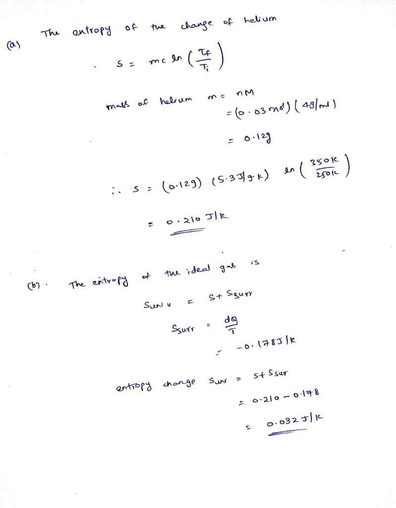 (14.1.50) 0.03 mol of helium are enclosed in a cylinder with a piston which maintains-example-1