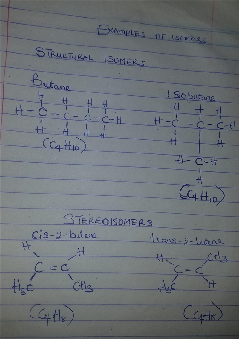 Isomers of hydrocarbons have the same _______formula but different ____formula.-example-1