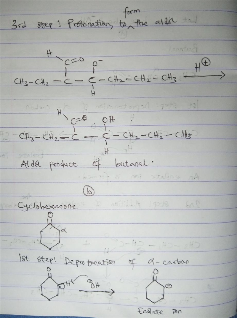 Example 19.1 Aldol Reaction Draw the product of the base-catalyzed aldol reaction-example-2