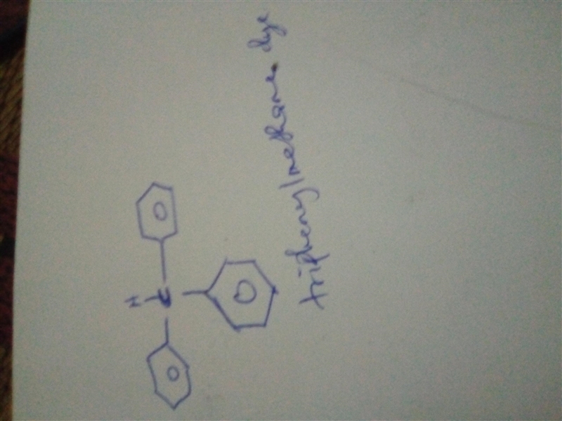 Triphenylmethanol is insoluble in water, but when it is treated with concentrated-example-1