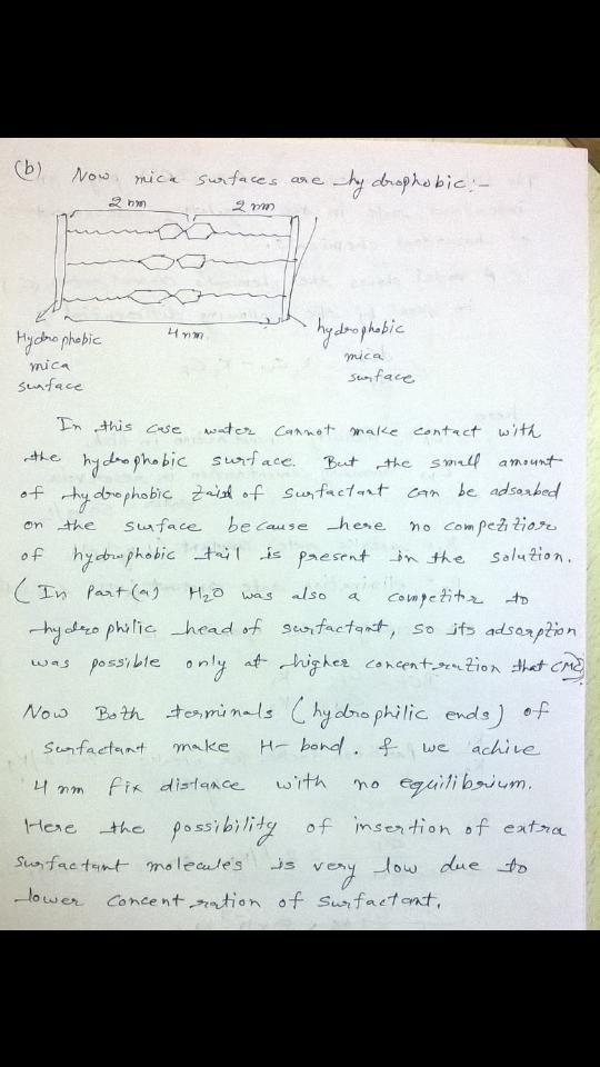 A researcher measures the equilibrium separation between two flat hydrophilic mica-example-3