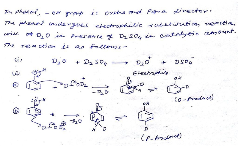 what products are formed if the compound is allowed to sit in d2O that contains a-example-1