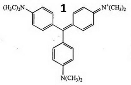 Why does the malachite green dye elute first? What physical properties does it have-example-1