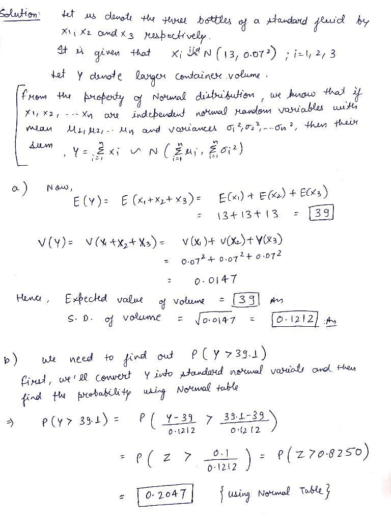 In a chemical process, three bottles of a standard fluid are emptied into a larger-example-1