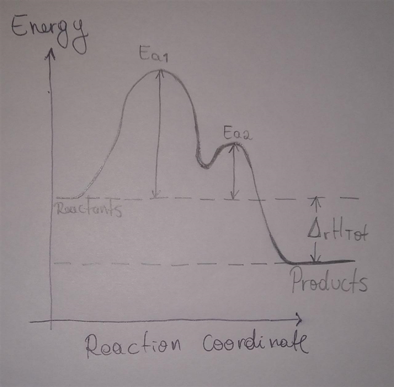 A proposed mechanism for the reaction of NO2 and CO is Step 1: Slow, endothermic: 2 NO-example-1