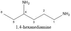 To draw a primary amine, start by drawing the longest carbon atom chain of the molecule-example-1