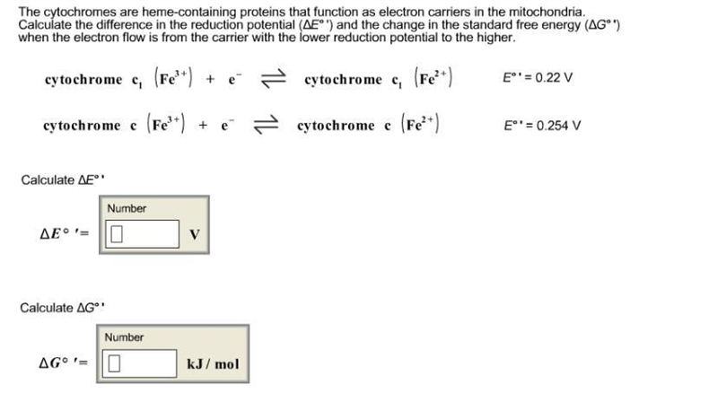 The cytochromes are heme‑containing proteins that function as electron carriers in-example-1