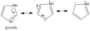 The reaction of pyrrole with bromine forms predominantly __________. View Available-example-1