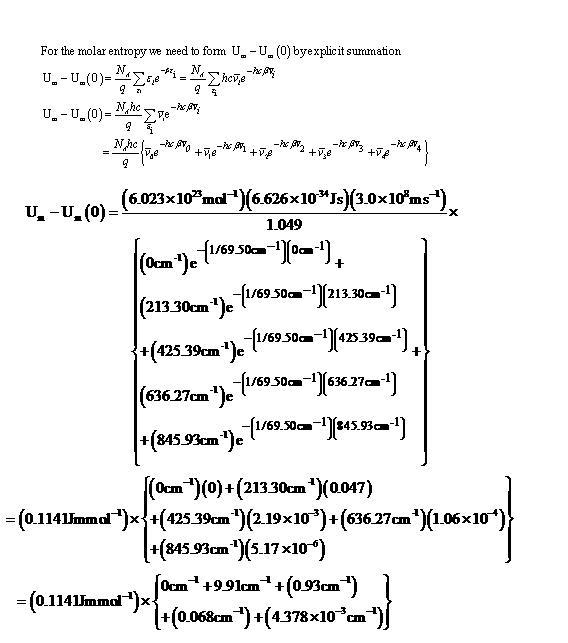 Calculate, by explicit summation, the vibrational partition functionand the vibrational-example-2