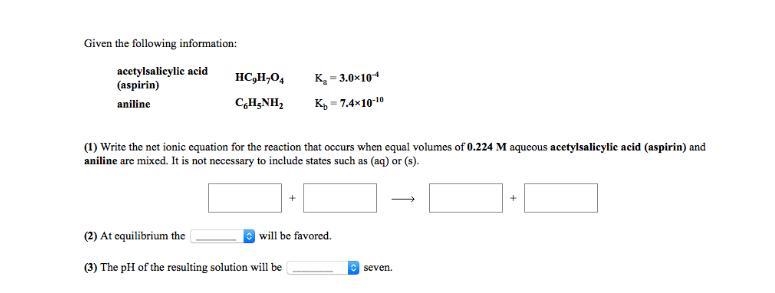 (1) Write the net ionic equation for the reaction that occurs when equal volumes of-example-1