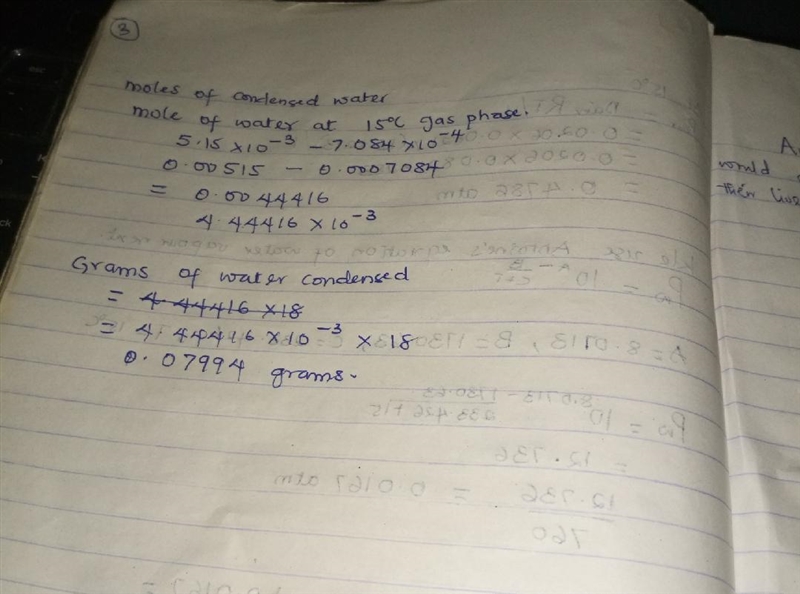 Air containing 20.0 mol% water vapor at an initial pressure of 1 atm absolute is cooled-example-1