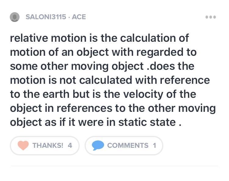 Explain relative motion-example-1