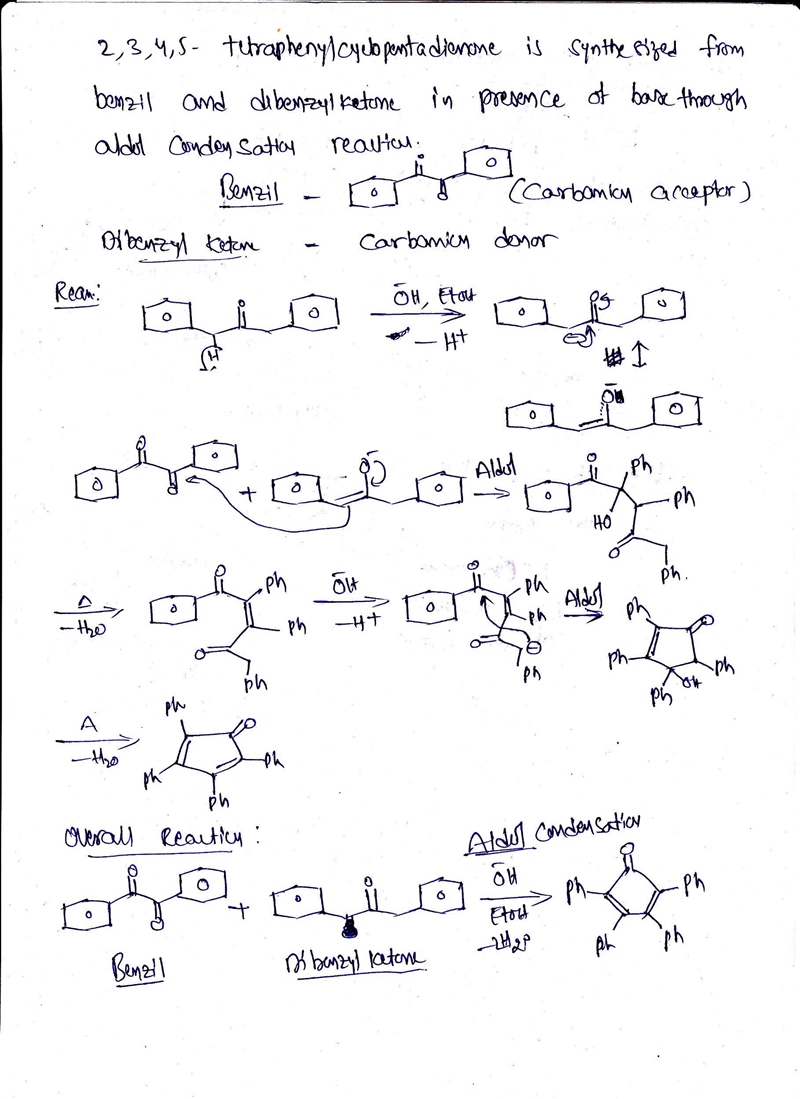 How might you synthesize the following compound using an aldol reaction? Draw the-example-1