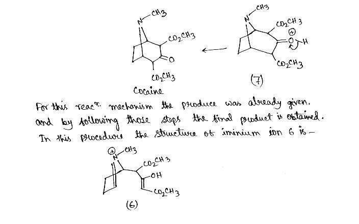 Cocaine has been prepared by a sequence beginning with a Mannich reaction between-example-2