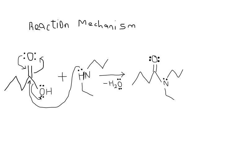 Draw the structure of the amine and carboxylic acid reactants required to form the-example-2