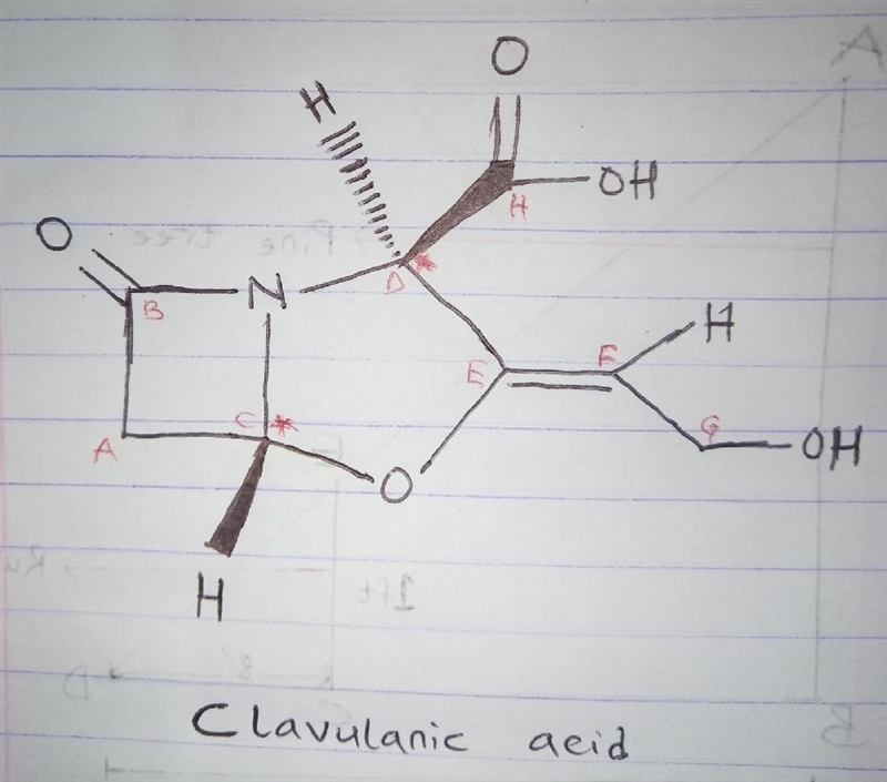 How many chiral centers does clavulanic acid have?-example-1