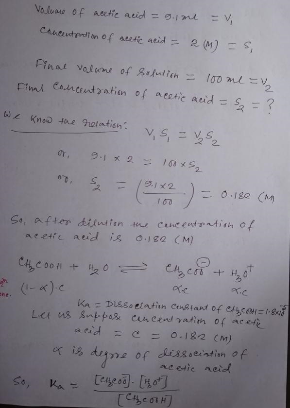 In the past, many students have listed that the accidental addition of too much acetic-example-1