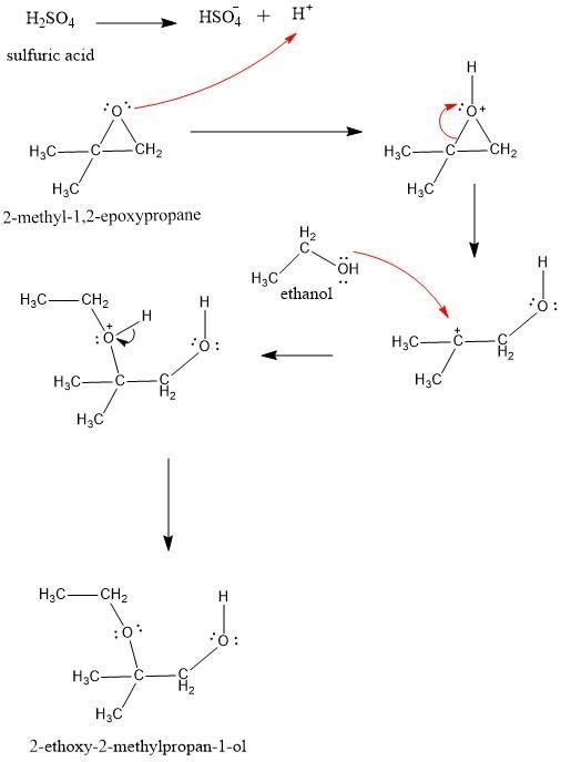 What compound is formed when 2,2-dimethyloxirane (2-methyl-1,2-epoxypropane) is treated-example-1